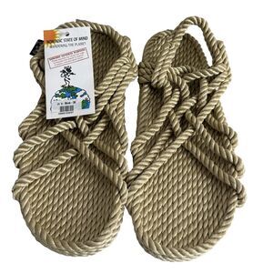 Nomadic State Of Mind JC s Bone 39 Rope Sandals Womens 9 9.5 Mens 7 7.5 NWT New